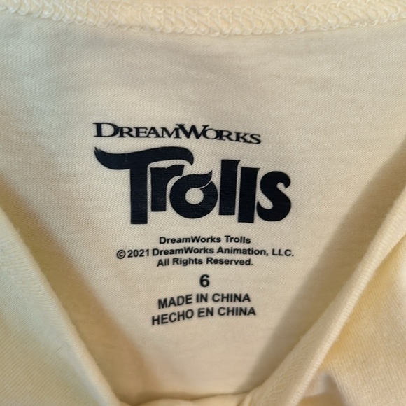 Girls Trolls romper size 6 - Picture 3 of 4